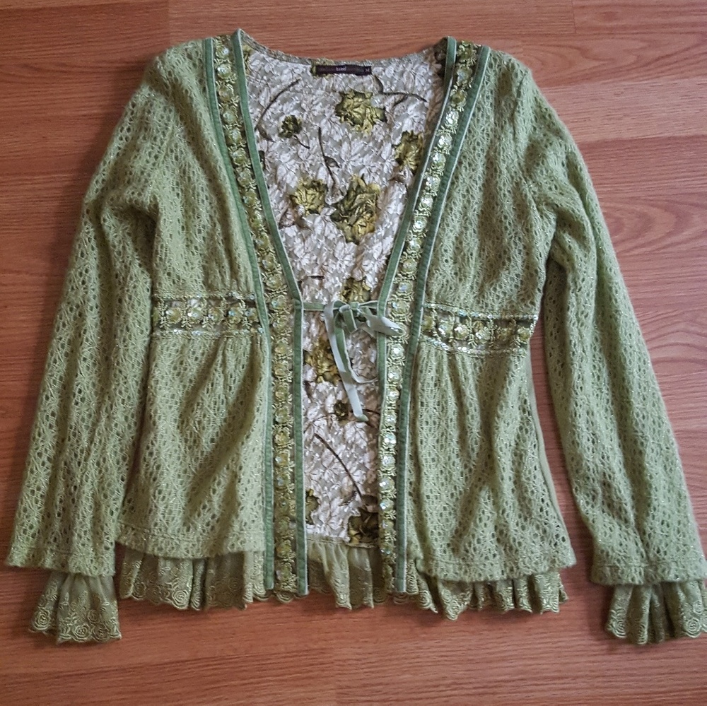 Lime green top